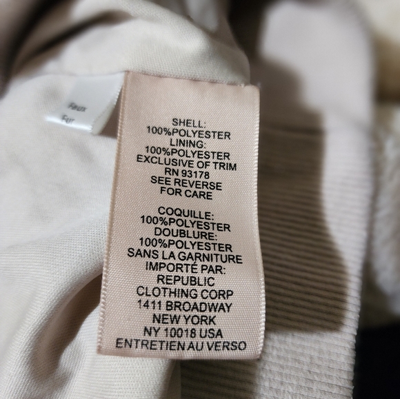 Philosophy Republic Clothing Gray Faux Fur sizeM Crew Neck Sweater Fuzzy Long - Picture 6 of 9